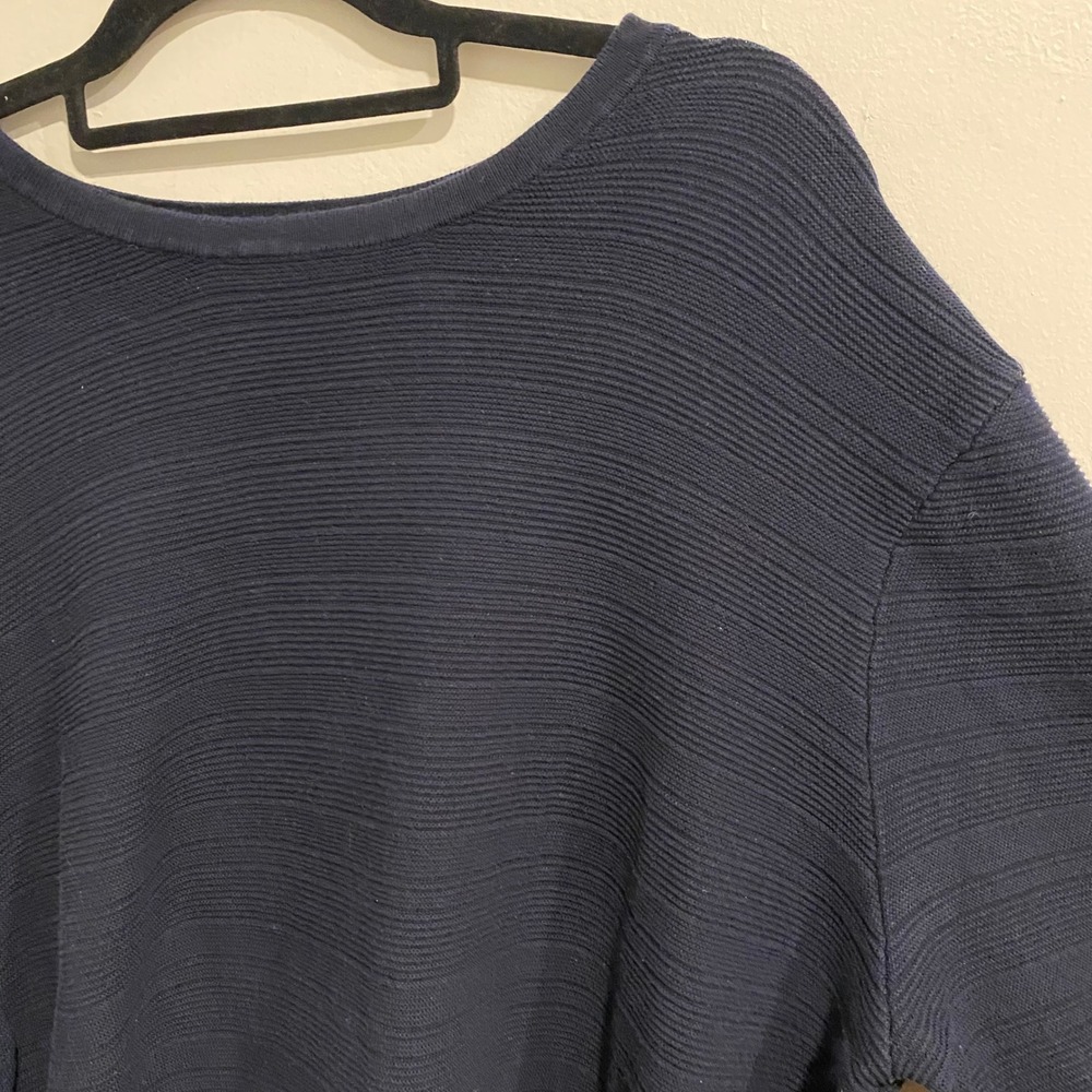 Sons of Fortune New York Mens XL Navy Blue Knit Long‎ Sleeve Pullover Top